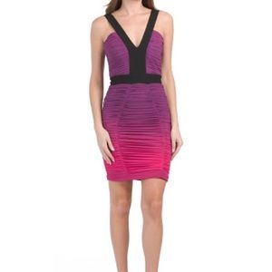Dress the Population Bodycon Rouched mini dress